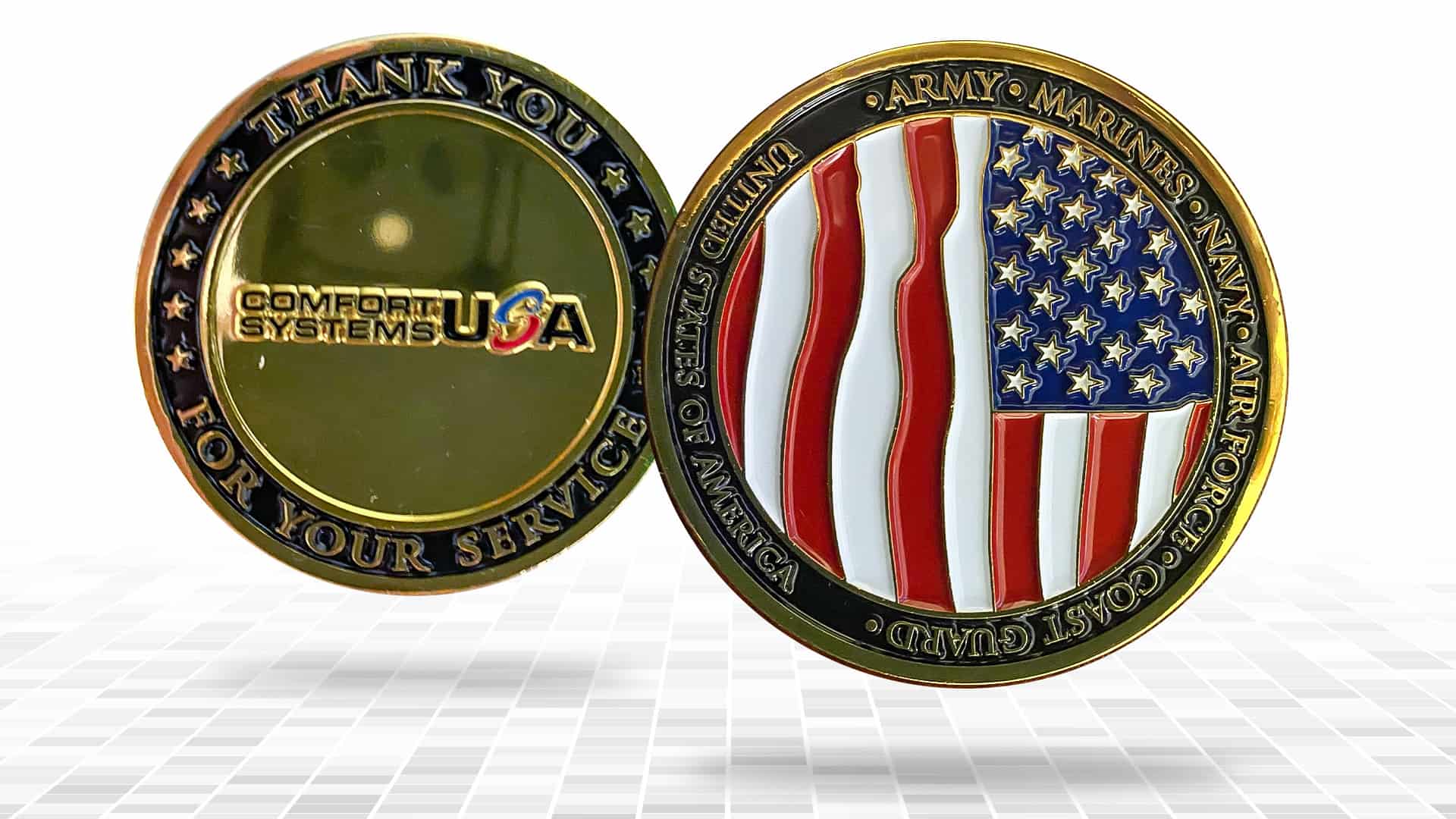 Veterans Day Challenge Coin Riddleberger Brothers Inc