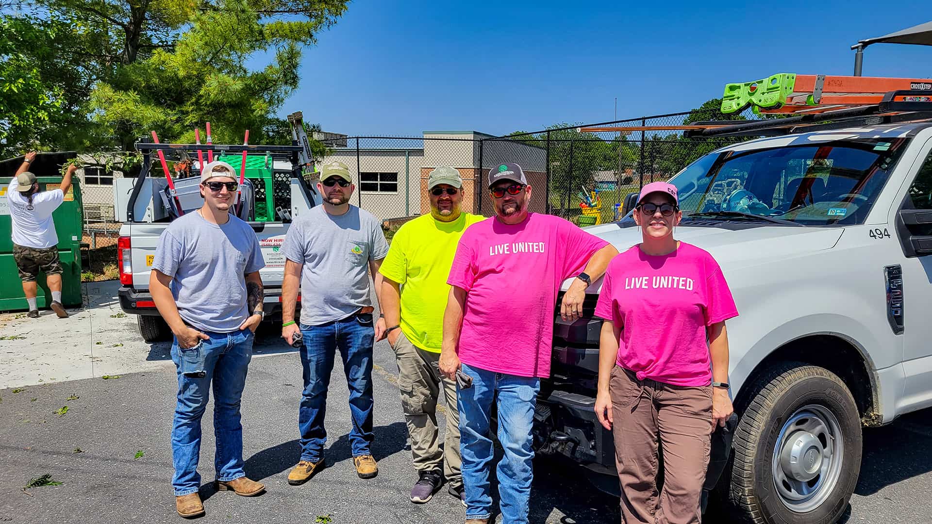 RBI Employees posing for photo at United Way's Day of Action