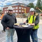 Work Crew BBQ at UVA Data Sciences construction site