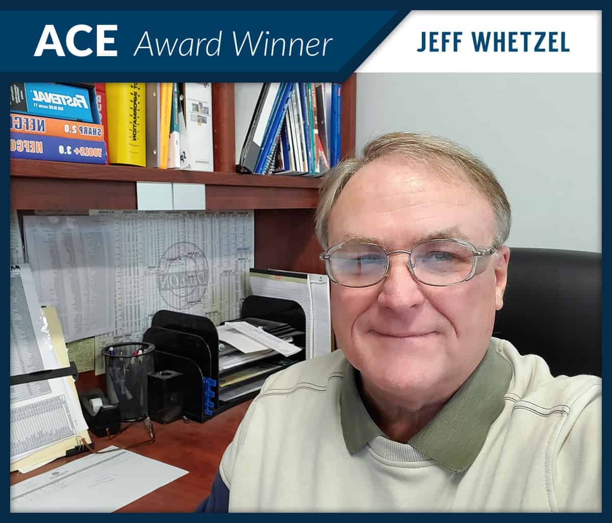 Jeff Whetzel, RBI's October ACE Award winner.