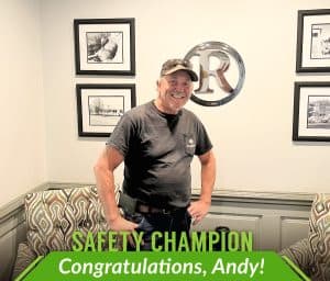 Andy Ritchie, November Safety Champion