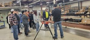 Students from Greene County Technical Education Center touring RBI
