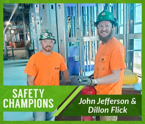 RBI's May Safety Champions, John Jefferson & Dillon Flick