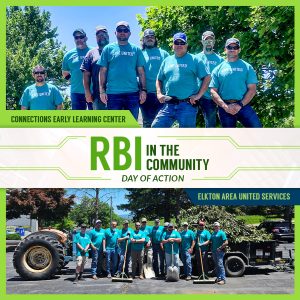 RBI in the Community - Day of Action. RBI employees serving and the Connections Early Learning Center and Elkton Area United Services.