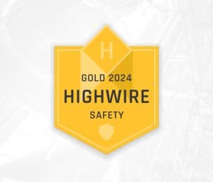 Gold 2024 Highwire Safety badge