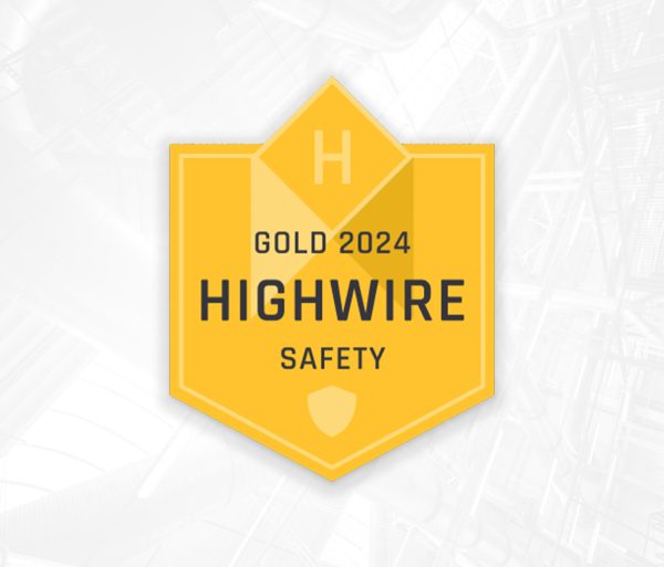 Gold 2024 Highwire Safety badge