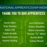 National Apprenticeship Week - Thank you to our apprentices