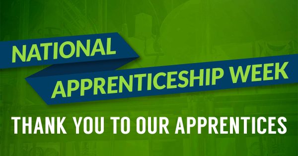 National Apprenticeship Week - Thank you to our apprentices