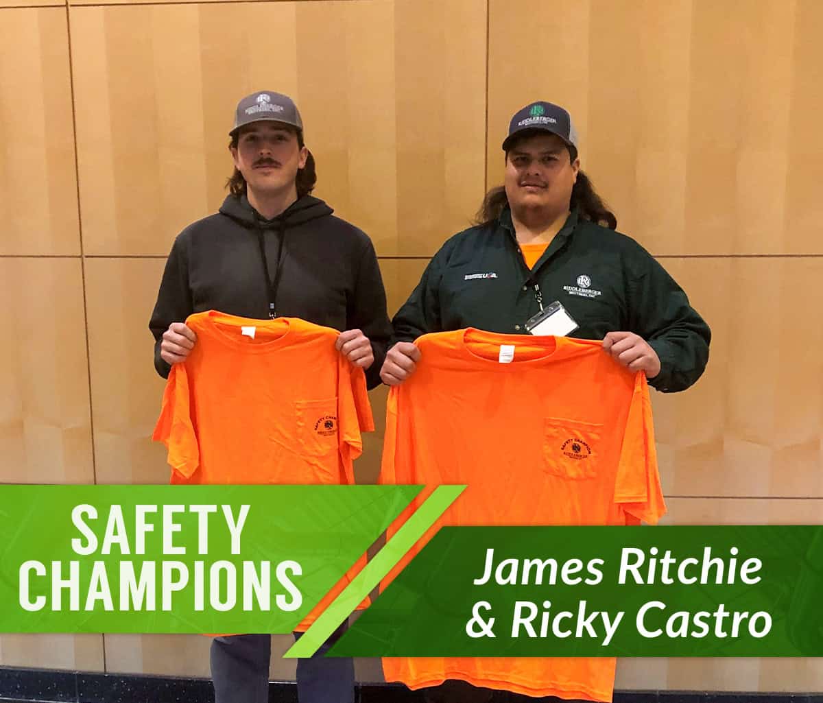 RBI's December Safety Champions, James Ritchie and Ricky Castro