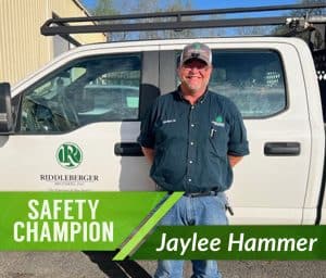 April Safety Champion Jaylee Hammer