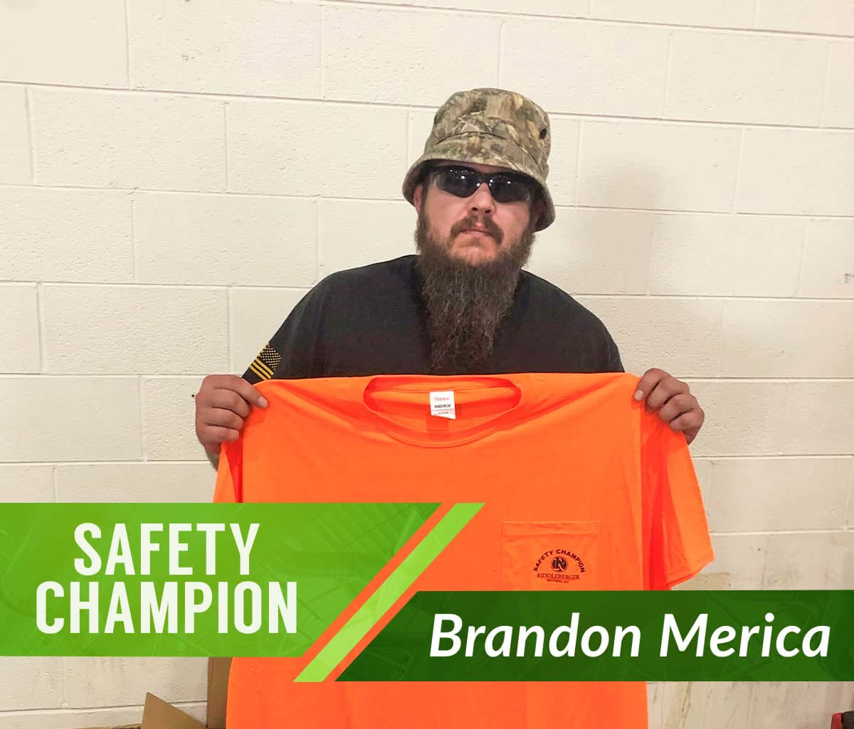May Safety Champion - Brandon Merica