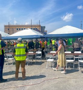 RBI team and other community members at the top out event