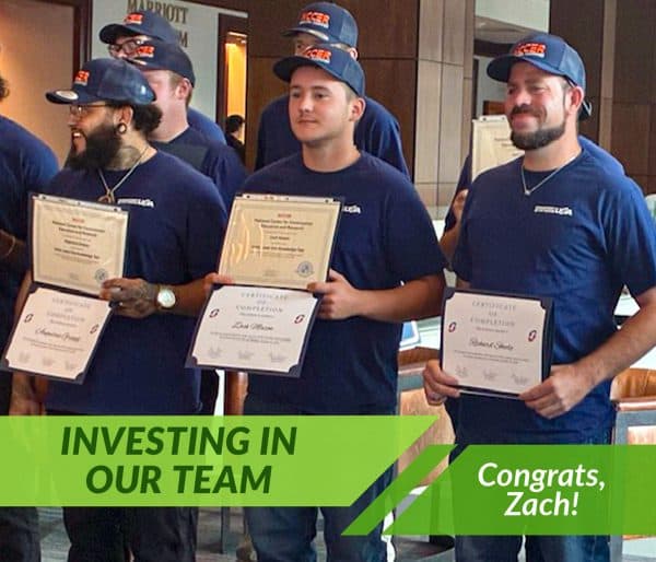 Investing in our team - congrats, Zach!