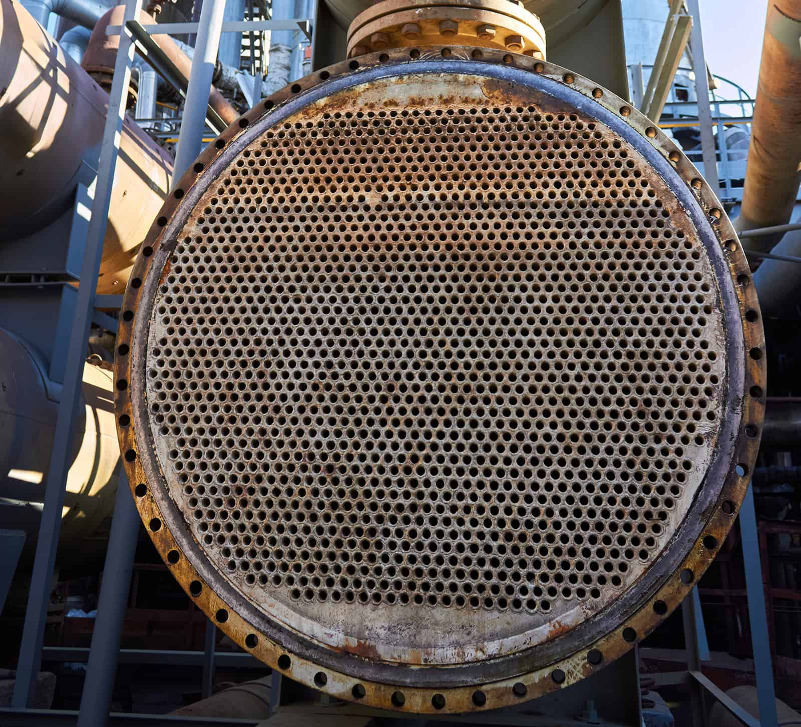 Tubes of a two way heat exchanger